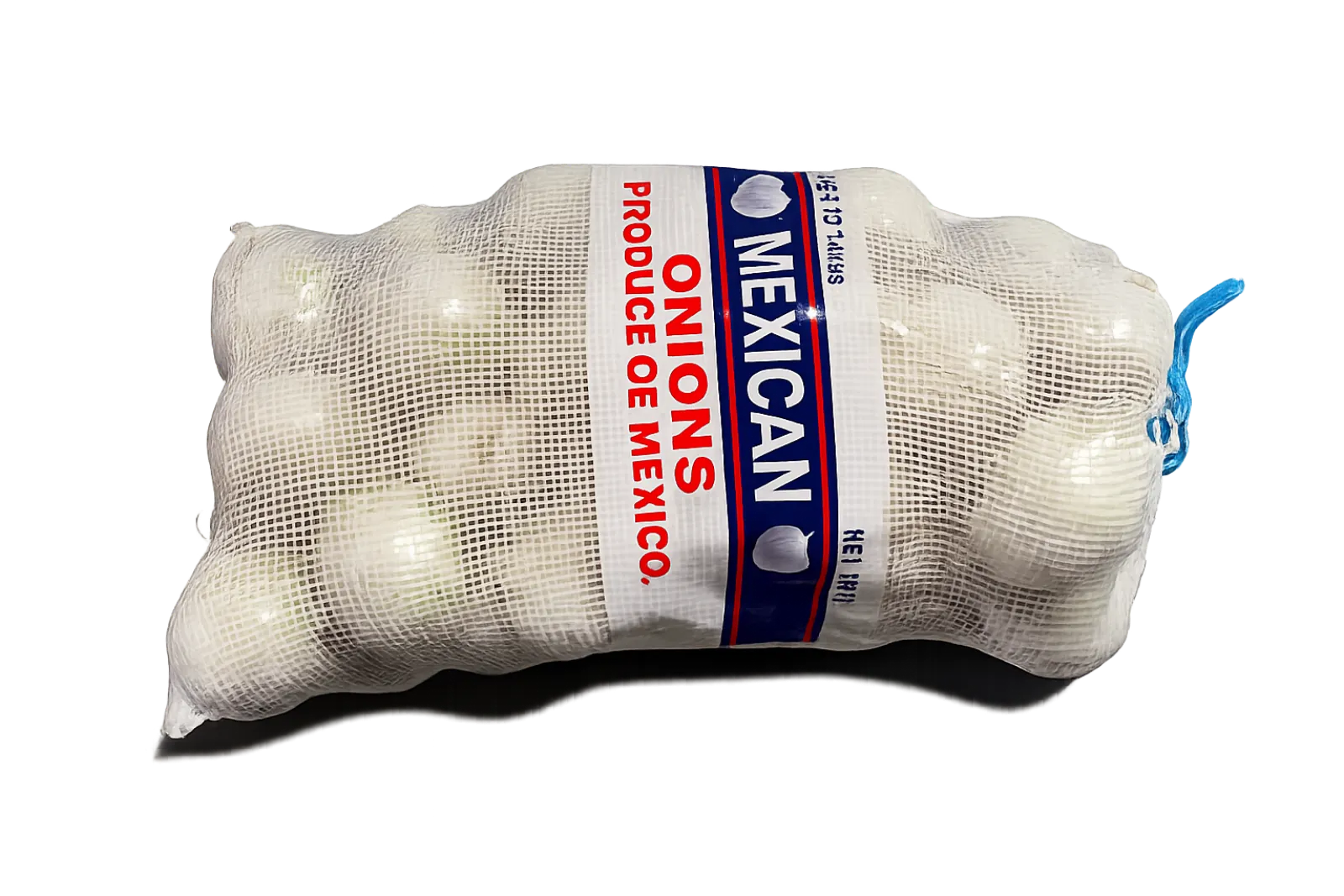 Jumbo White Onion Mesh Sack, 50 lb