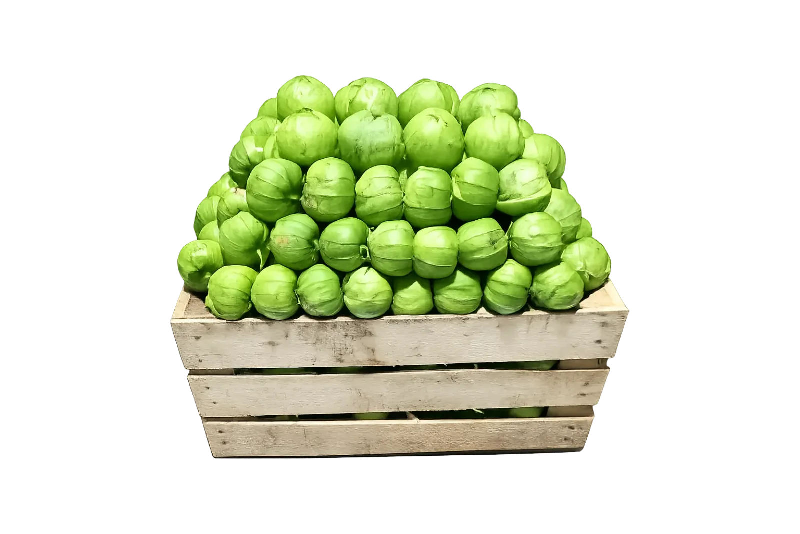 Tomatillo Wooden Crate, 55 lb